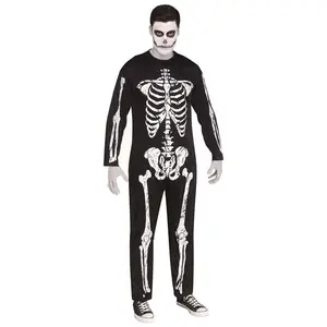 Men's Plus Size Scary Skeleton Costume