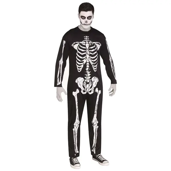 Men's Plus Size Scary Skeleton Costume