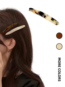2 Pcs Wave Pattern Hair Clips, Tortoiseshell/marble Design, French Vintage Style, Non-Slip Spring Clips, Comfortable Daily Use for Women, Barrettes