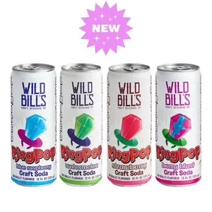 Wild Bill's Craft Beverage Co. Ring Pop - Fizzy Drink, 12 fl. oz. Multi Flavors Tangy Candy Candies Sweet modern soda