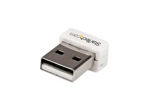StarTech.com USB 150Mbps Mini Wireless N Network Adapter - 802.11n/g 1T1R USB WiFi Adapter - White