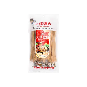 YWYH Wide Sweet Potato Noodles - 500g Dried Glass Noodles for Hot Pot, Korean Japchae, Stir-fry - Thick, Chewy, Gluten-Free