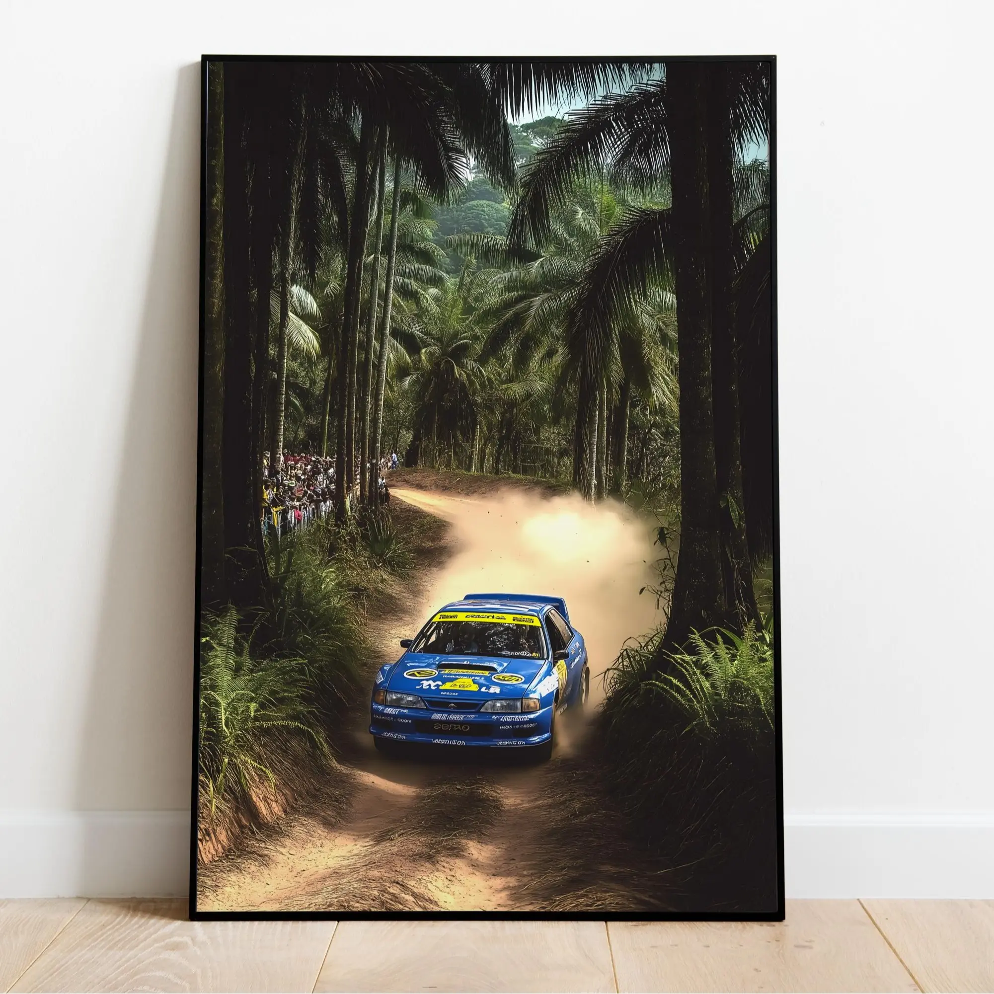 Rally Forest Poster | Subaru Impreza Racing Art  Poster, Product without frame