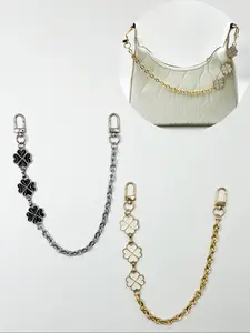 Versatile Clover Chain Extension Bag Chain Replacement Handbag Decorative Chain, High-End Style Accessory for Bags, Fashionable Chain Strap