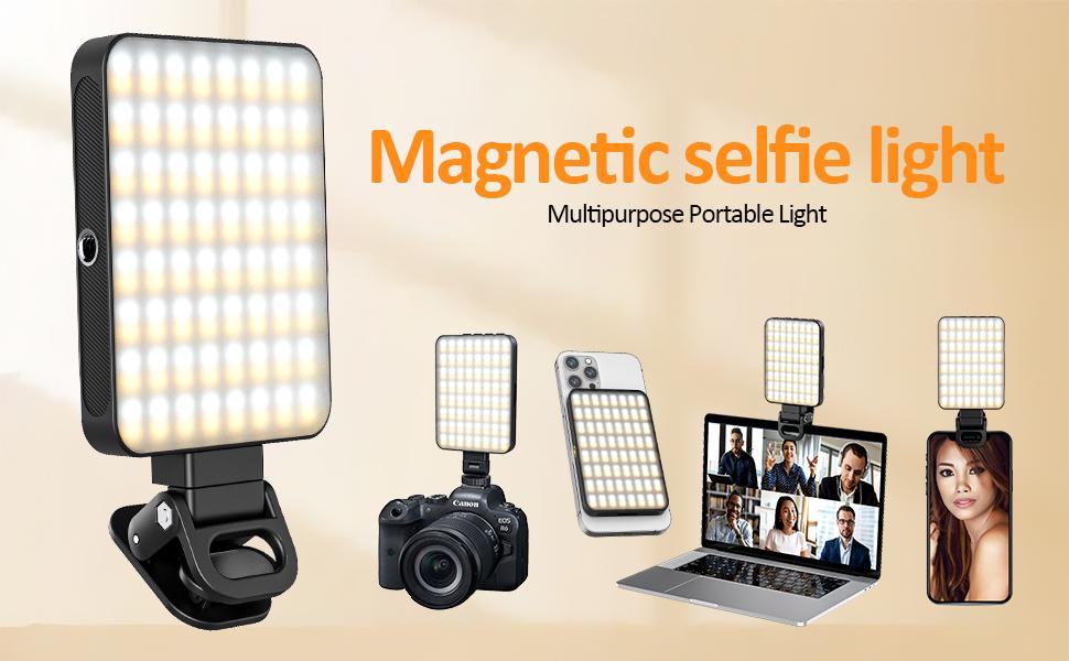 Content Creator Essential! Clip-On LED Selfie Light, 360° Adjustable Phone Light For Video Recording & Live Streaming