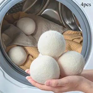 4pcs Premium Dryer Balls - Replace Dryer Sheets & Fabric Softener - Laundry Balls For Dryer