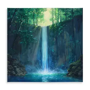 MWW C1TC5858OSVPLL 58 x 58 in. Waterfall White Indoor & Outdoor Tablecloth for Home Decor