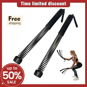 Ranbro Cordless Battle Ropes for Home Gym, Weighted Ropeless Training Ropes for Men & Women, No-Jump HIIT Full-Body Workout for Core & Abs, Portable High-Intensity Cardio Arm Exerciser, Space-Saving Indoor Exercise Gear SummerVibes