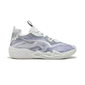 PUMA Mens X Lamelo Ball Mb.04 Lo Team Basketball Sneakers Shoes - Grey PUMA Mens X Lamelo Ball Mb.04 Lo Team Basketball Sneakers Shoes - Grey