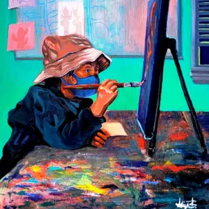 Eight or Eighty Oil Painting Original Art Piece