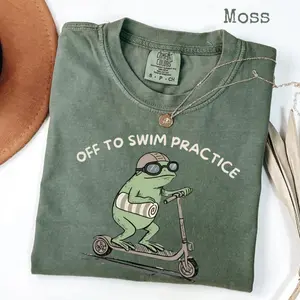 Comfort Colors Off To Swim Practice T-Shirt, Funny Swim Team Shirt, Swimming T-Shirt for Swimmers, Swim Coach Gift