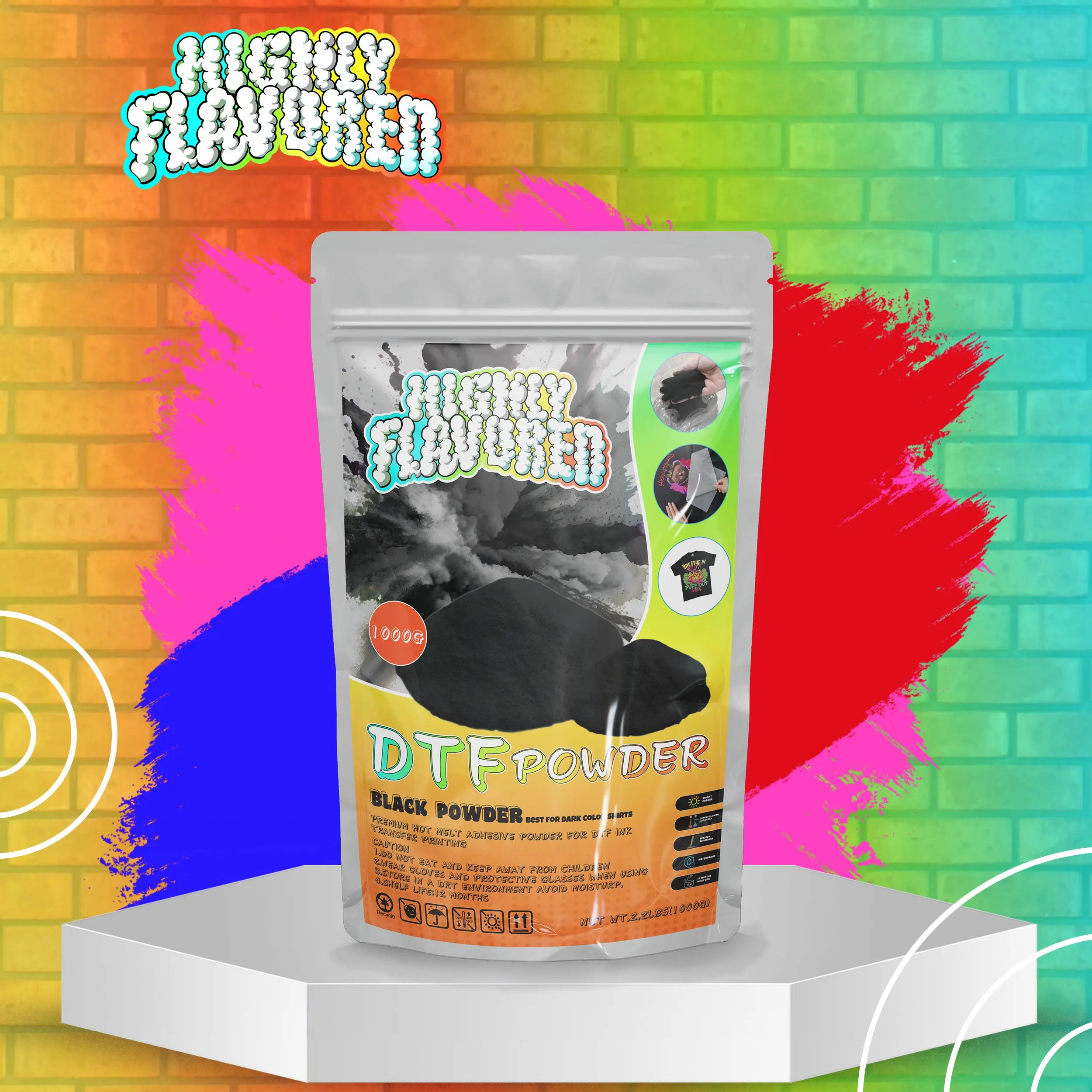 DTF Black Powder 1Kg/1000g DTF Black Powder 1Kg/1000g