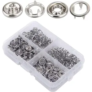 50 Sets 11mm Metal Snaps Copper Buttons for Sewing and Crafting (11mm Snaps  50 Set)
