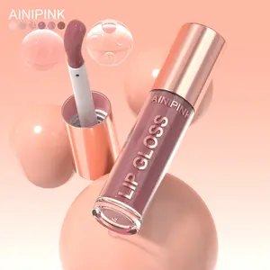 AINIPINK Pearl Lip Oil | 6-Color High-Shine Gloss, Smooths Lines, Creates Glass-Like Finish