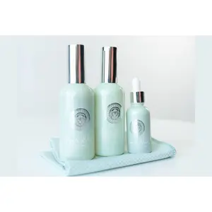 PiperBlue Organic Makeup Skin Care Kit - Cleanse, Nourish, Exfoliate Set with Daily Cleanser, Hydrating Serum, and Exfoliating Wipe
