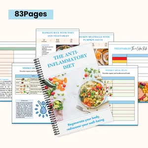 Anti-Inflammatory Diet & Wellness Tracker - 82-Page Health Food Journal for Meal Planning, Food Pyramid Logging & Seasonal Nutrition, Guided Notebook and Diary for Healthy Eating Habits