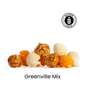 Greenville Mix Caramel & Cheese Snack - Gluten Free, Daily Produced in Greenville, SC - Sweet & Salty Blend of Caramel & White Cheddar