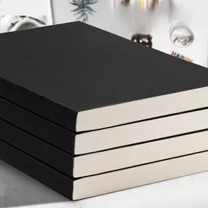 A5 Blank Notebook in Retro Leather Color, 240 Pages Hardcover Drawing Sketchbook for Art and Travel, Ideal School Supplies and Office Use