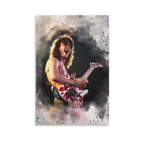 Eddie Van Halen Poster Picture Canvas Wall Art Print Home Room Decor
