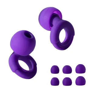 Silicone Ear Plugs for Sleep Swim Travel, Super Soft & Comfortable Design, Reusable Noise Reduction Protection, Sizes XS S M L Available