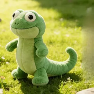 Soft Plush Toys, King George Movie Beaver and Lizard Plush Toy, Cute Animal Stuffed Dolls for Young People