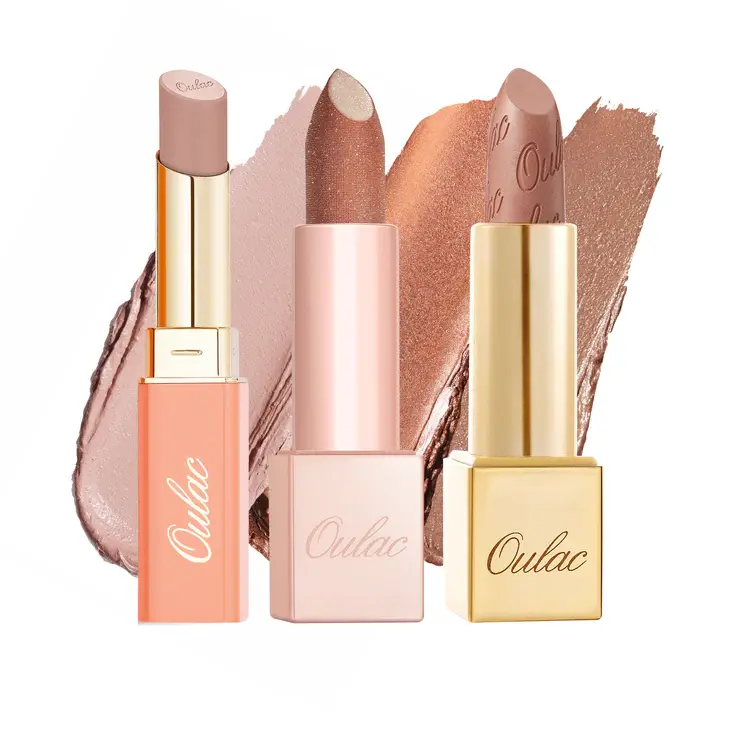 OULAC Nude Elegance Lipstick Set Smooth Creamy Lipstick Ideal Christmas Gifts for Women, High Shine Formula Perfect for Everyday Use & Special Occasions