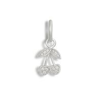 Silver, Cherry Girl Charm