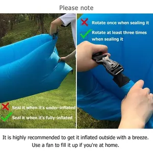 Inflatable Air Sofa Lounger Couch - Inflatable Hammock for Adults, Suitable for Travel Camping Hiking Beach Parties Picnic Backyard Lakeside, Green