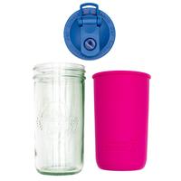 Berry Pink / Deep Blue