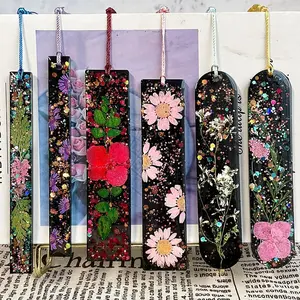 Set of 3 Shiny Bookmarks Silicone Mold, Bookmark Resin Mold with Tassels, Small Medium Rectangle Bookmark Mold for Making Birthday Gift, Christmas Gift, Resin Bookmark, Home Decor