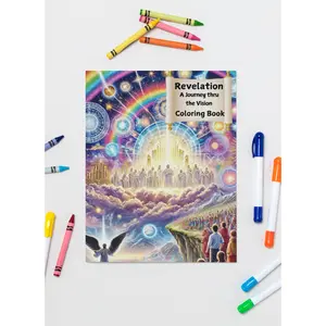 Book of Revelation Coloring Book | Christian Bible Activity | Printable Sunday School Resource | 8 Churches + Symbols