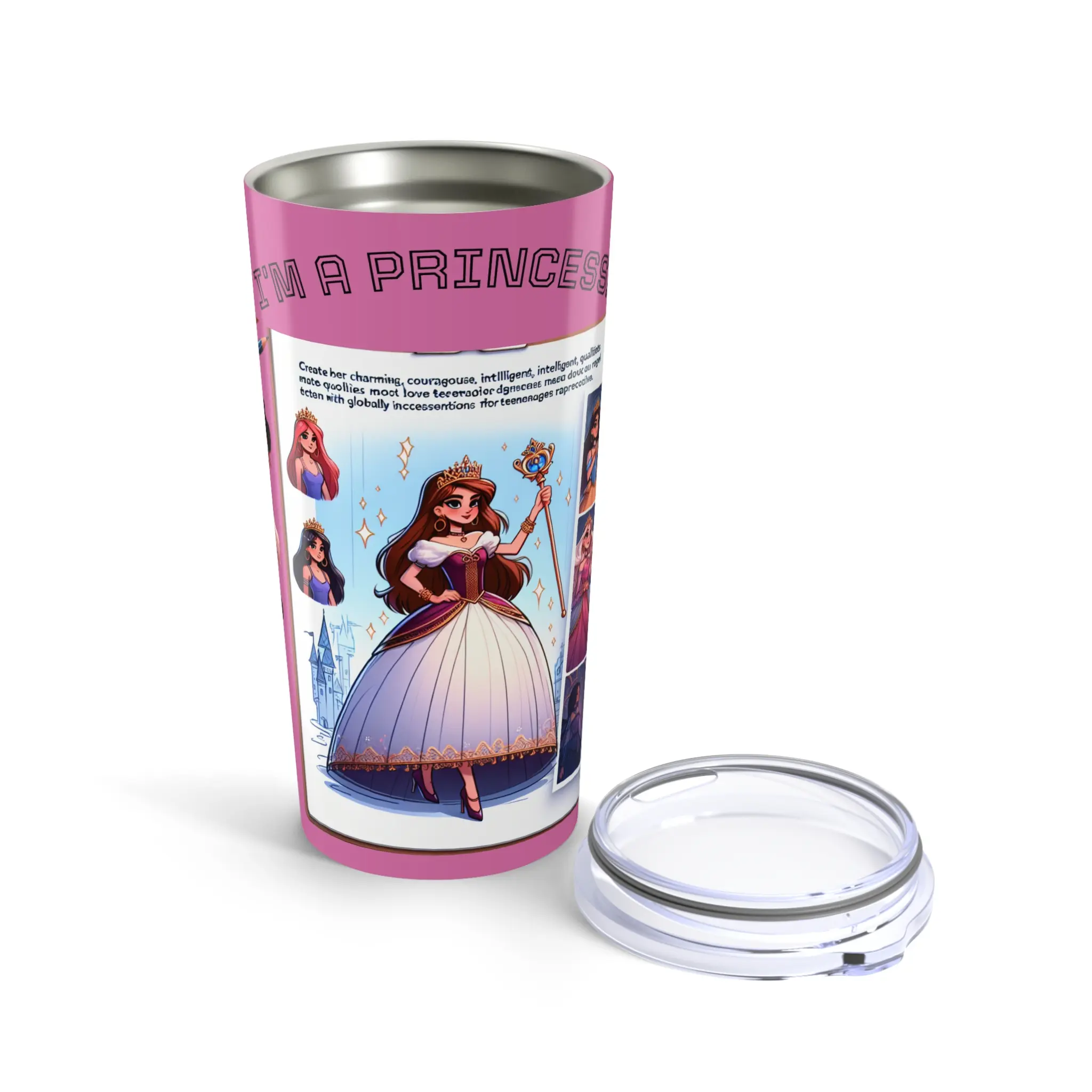 Princess-Themed 20oz Tumbler, Perfect Gift for Kids, Ideal for Birthdays, [...]