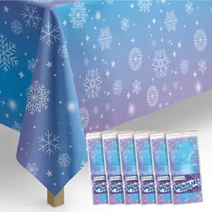 Snowflake Tablecloth - 6 Pack - 58” x 108” Snowflake Tablecloth - 6 Pack - 58” x 108”