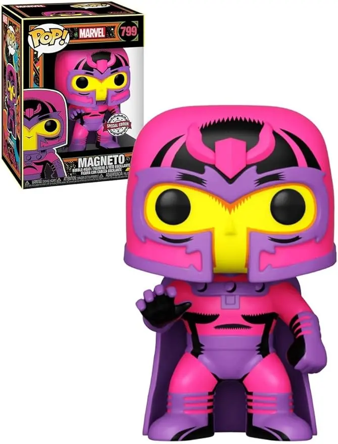 Funko Pop Marvel X Men Magneto Blacklight Vinyl Figure Number 799