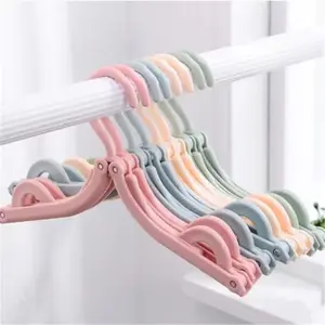 5pcs/10pcs Travel Portable Foldable Clothes Rack Non-slip Plastic Folding Clothes Rack Drying Clothes Hanger Clothes Hanger Organizers