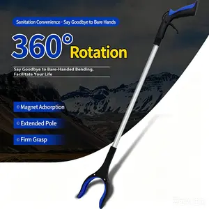 Grabber Reacher Tool - 43” Extra Long Foldable Gripper and Reaching Tool - Heavy Duty Pick Up Stick Grabbers for Seniors, Trash, Surgery Recovery Must Haves Gifts