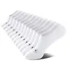 NEXFORMX Men’s White Ultra-Thin Mesh No Show Socks 6 Pack Breathable Summer Socks Anti Slip Silicone Heel Cotton Blend Sole