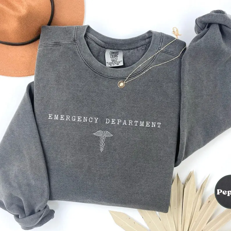 Emergency Department Sweatshirt , Crewneck, Hospital Sweatshirt, Emergency Nurse Gift, ER Department Sweatshirt