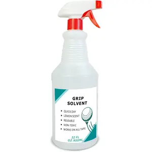Professional Golf Grip Solvent 32 OZ for Regripping Golf Clubs and Golf Grip Repair - Golf Grip Solution - , Non-Flammable and Lemon Scent Grip Tape Solvent