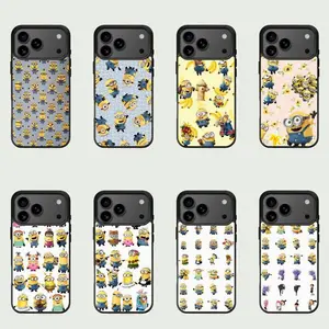 All members assemble! The anti-fall design of the Minions mobile phone case protects your cute daily life Protection Smartphone A9Q