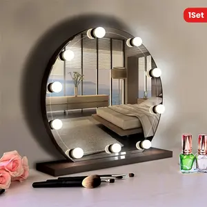 1set LED Makeup Mirror Light With 3 Color Lights, LED Vanity Lights Mirror Lamp Lovely Gift For Wommen Wife Lover Girl, White Bulb, USB Cable, Removable And Adjustable Spacing, Adjustable Color & Brightness