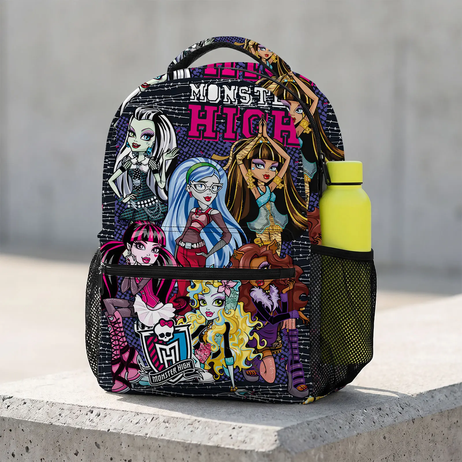 Cute Cartoon Graphic School Backpack for Teen Girls, Lightweight Casual Daypack with Large Capacity and Adjustable Padded Straps, School Backpacks, Daily Use Bags, Kawaii Backpack, Cute Backpacks For School