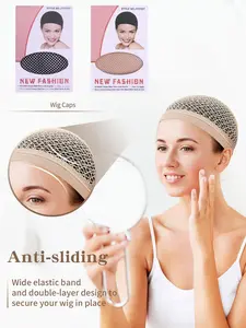 Breathable Nylon Wig Cap, Invisible Hair Net for Tight Fit & Care, High-End Elastic Wig Hat, Unisex Salon Accessory, Easy to Wear, Adjustable Wig Cap