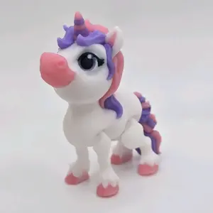 Enchanted Pink & Purple Unicorn - Magical Companion with Enchanted Design