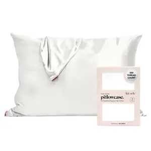 Kitsch Satin Pillowcase in Ivory Kitsch Satin Pillowcase in Ivory