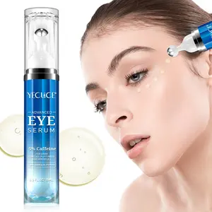 YECUCE Caffeine Under Eye Roller Roll-On Eye Serum Anti Dark Circle: Features a 360° stainless steel rollerball that massages the area to relax muscles, enhance absorption of eye cream, smooth fine lines, and care for the delicate skin around the eyes.