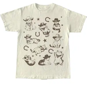 Cowboy Cats And Kittens Western Cowboy Vintage T-Shirt, Retro 90s Cowgirl Desert Shirt, Funny Ranch Cat T Shirt, Cat Lovers Gift, Unisex Tee