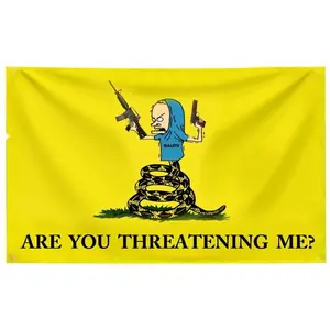 Are You Threatening Me Room Boy Exclusive Flag 40x60 in Banner Fun Poster Durable Men's Cave Wall Flag Suitable for College Dorm Room Decoration Outdoor Party Decoration Ornament Tapestry