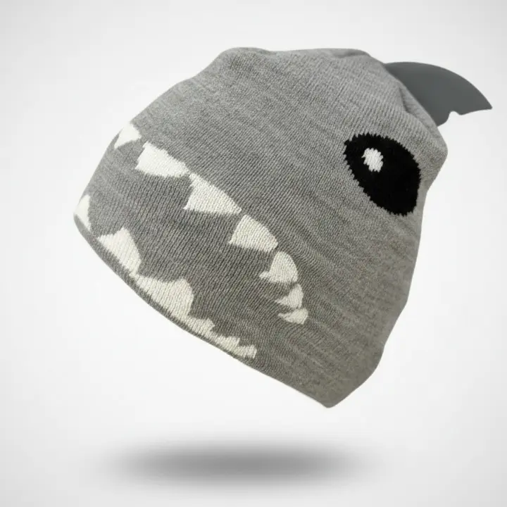 Shark Beanie – Bold 3D Fin Hat for Aesthetic Streetwear Fits and gifting