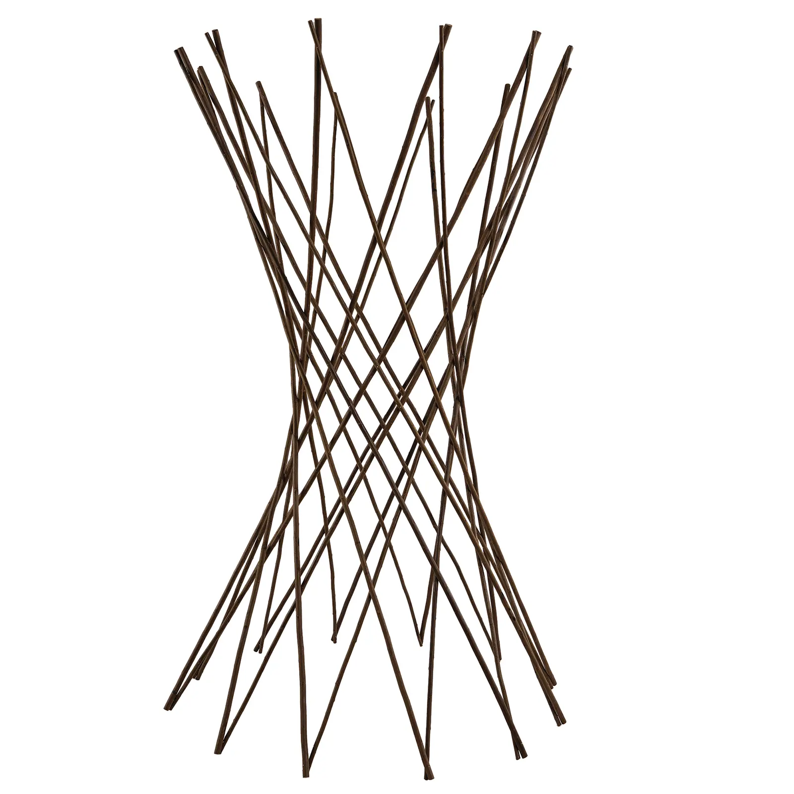 Expandable Wooden Trellis Tower for Garden, Climbing Plants Support 48"/60"